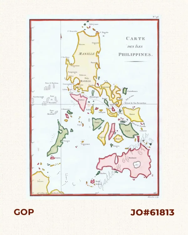 Carte des iles Philippines