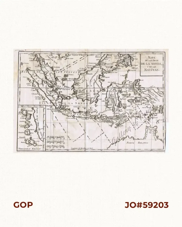 Mapa de las Islas de la Sonda, y de las Malúcas. [inset:] Verdaderas Malúcas