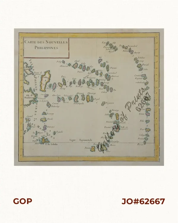 Carte des Nouvelles Philippines [Map of the New Philippines]