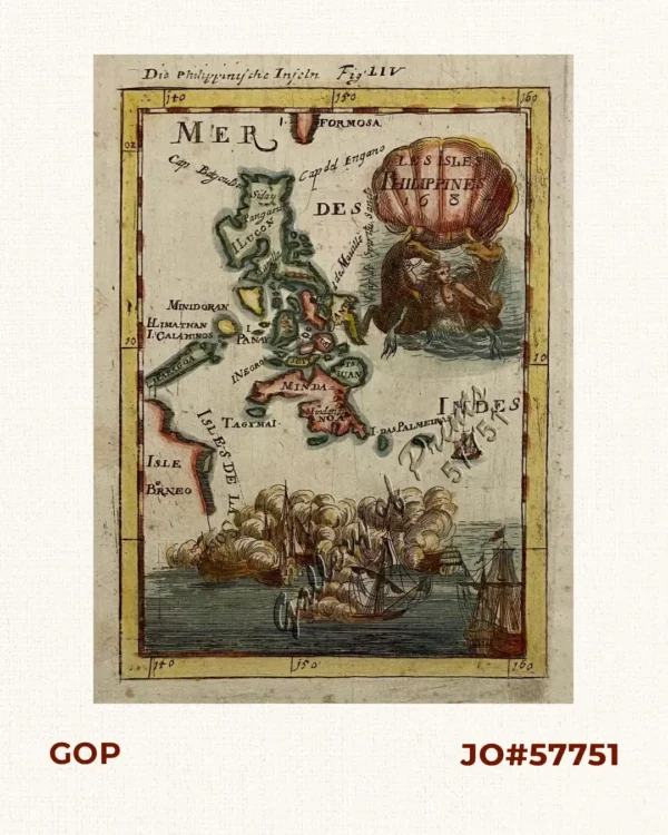 Les Isles Philippines 1684 -  Die Philippinische Inseln