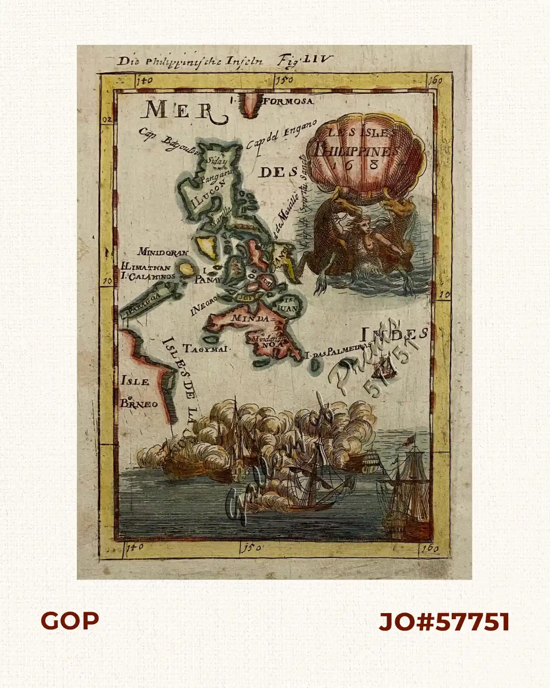 Les Isles Philippines 1684 - Die Philippinische Inseln