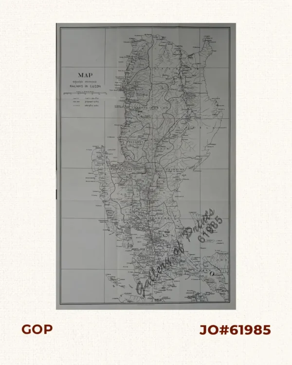Map Showing Proposed Railways in Luzon
