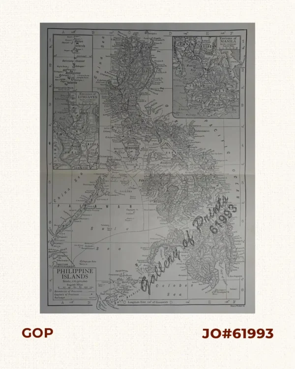The Philippines insets: 1) Environs of Manila 2) Environs of Lingayen