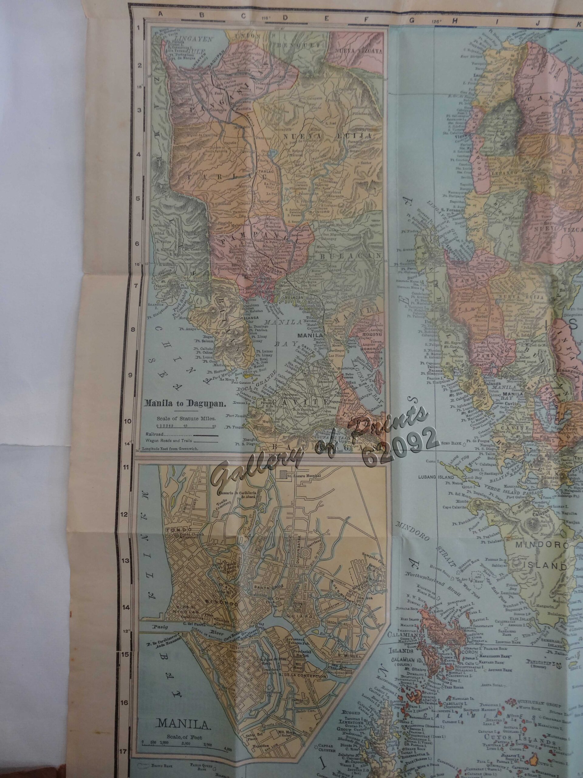 Philippine Islands insets: 1) Manila to Dagupan 2) Manila 3) Philippine Islands and the China Sea 4) Batanes (Bashee) and Babuyanes Is. 5) Sulu Archipelago - Image 4