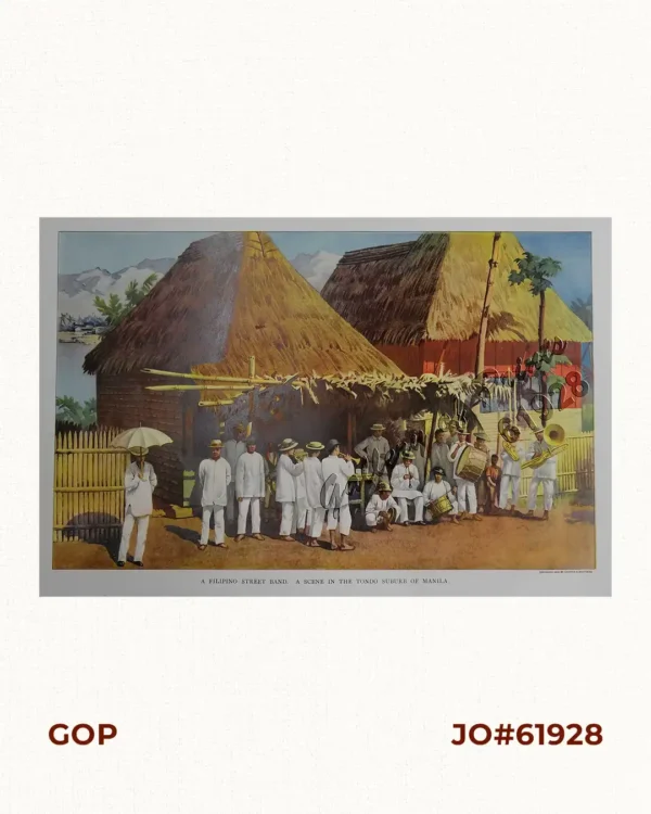 A Filipino Street Band. A Scene in the Tondo Suburb of Manila.