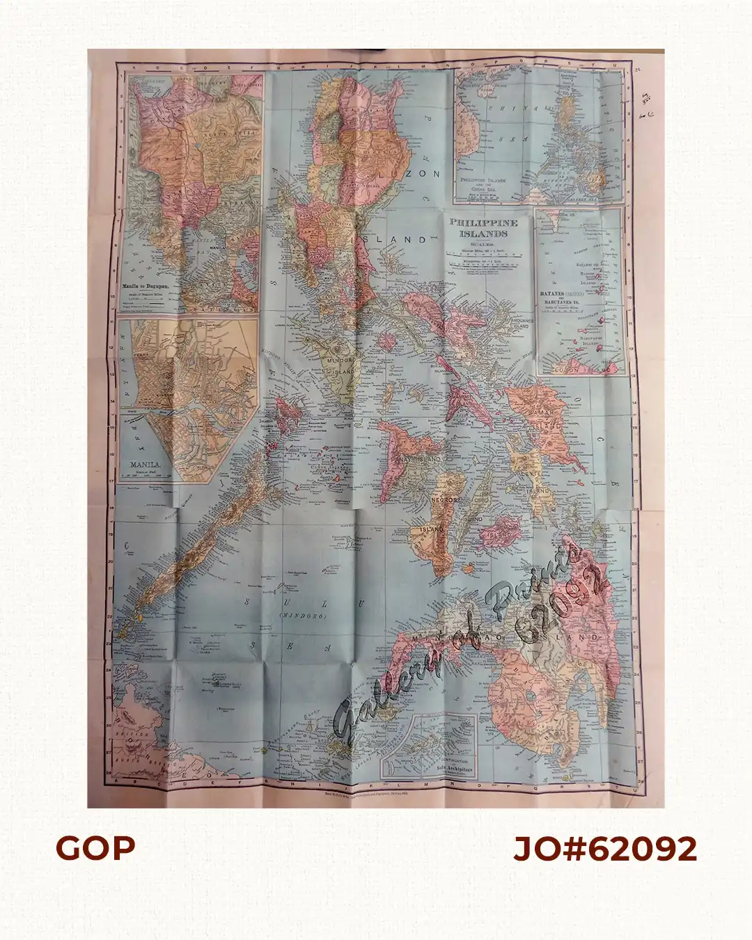 Philippine Islands insets: 1) Manila to Dagupan 2) Manila 3) Philippine Islands and the China Sea 4) Batanes (Bashee) and Babuyanes Is. 5) Sulu Archipelago