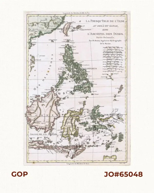 La Presqu'Isle de L'Inde Au Dela du Gange, avec L'Arcihpel des Indes partie orientale