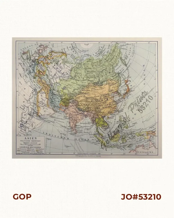 Asien Politische Übersicht [Asia Political Overview]