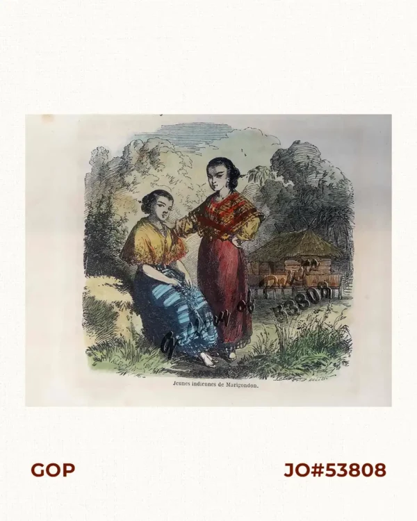 Jeunes indiennes de Marigondon [Young Filipinas of Maragondon]