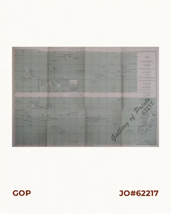 Die Carolinen-Inseln. Westlicher Theil. Oestlicher Theil. [Western and Eastern Caroline Islands]