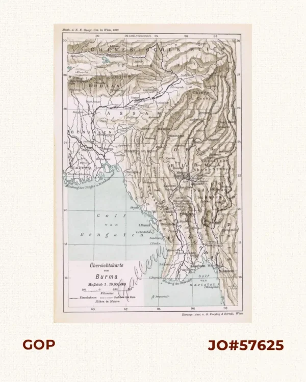 Übersichtskarte von Burma