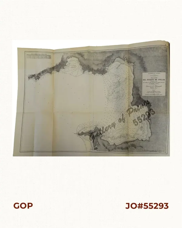 Archipiélago Filipino - Isla de Mindanao Plano del Puerto de Pollok
