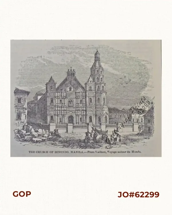 The Church of Binondo, Manila. - From Vaillant, Voyage autour du Monde.