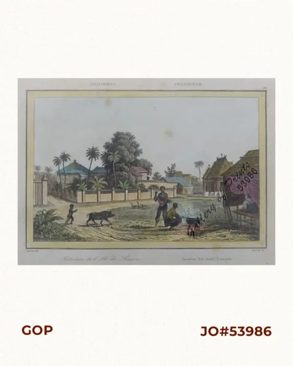 Philippines - Interieur de L'Ile de Loucon Philippinen - Inneres der Insel Loucon [the Interior of the Island of Luzon][per text: Jala-Jala]