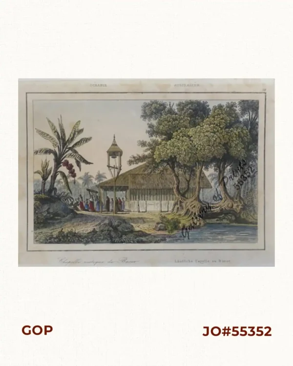 Oceanie - Chapelle rustique de Bacor. Australien - Laendliche Capelle zu Bacor ( Rural Chapel in Bacoor)