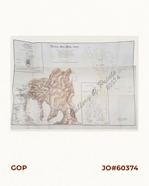Provinces of Manila, Morong and Infanta. inset: Polillo - Island of Polillo