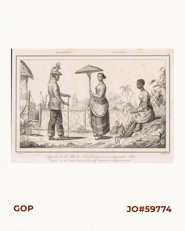 Philippines - Tugales de l'Ile de Loucon et jeune montagnar de Aeta Philippinen - Tugalen von der Insel Loucon … [Tagals of Luzon Island and Young Aeta Highlander]