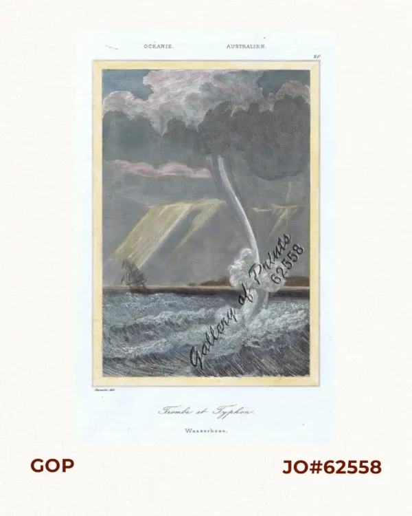 Oceanie - Trombe et Typhon. Australien - Wasserhose [per text: Philippines]