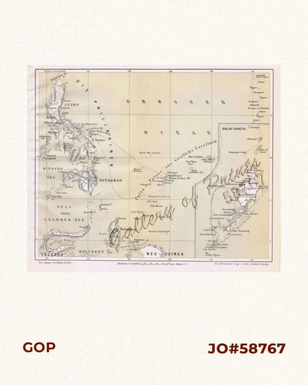 [Die Philippinen, Molukken, Neu Guinea, Palau…] inset: Palau-Inseln.