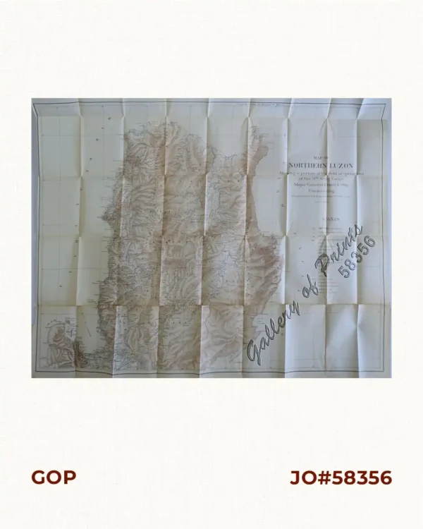 Map of Northern Luzon Showing a portion of the field of operations of the 8th Army Corps, Major General Elwell S. Otis commanding. Prepared in the U.S. Engineer Office 8th Army Corps.