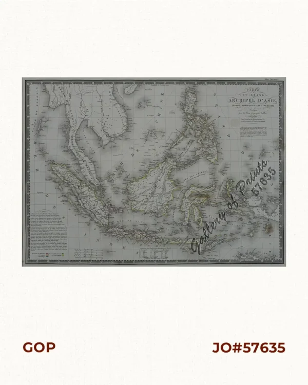 Carte du grand archipel d'Asie, (Partie Nord - Puest de L'Océanie)