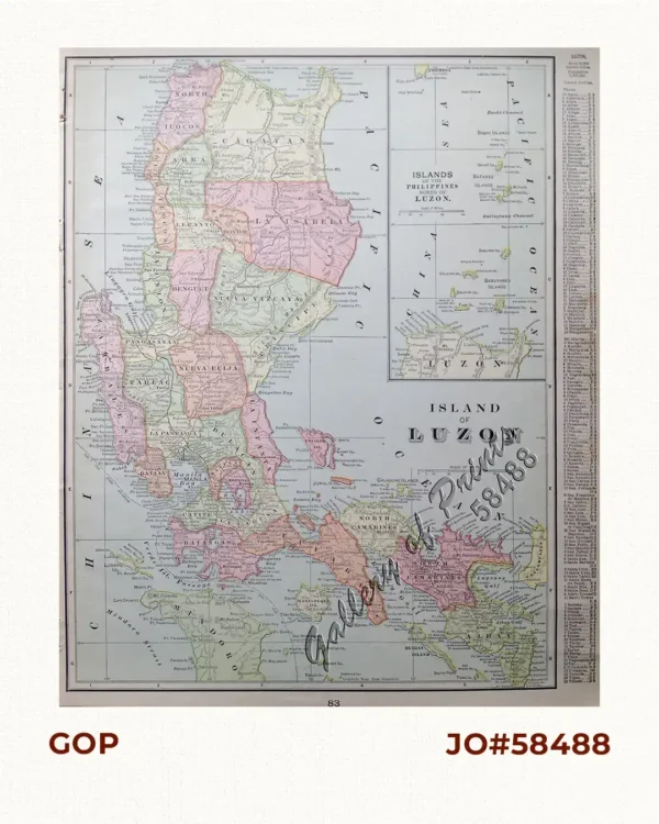 Island of Luzon. inset map: Islands of the Philippines north of Luzon