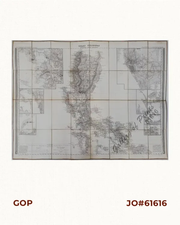 1) Islas Filipinas: Primera Hoja Central; 2) Islas Filipinas: Segunda Hoja Central; 3) Posesiones de Ultramar (Oceania) - Islas Filipinas