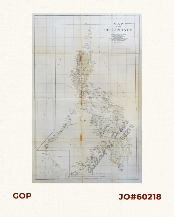 Map of the Philippines. Prepared By Reduction From the Map of the Bureau of Insular Affairs, War Department. Relief Compiled from Maps of the Corps of Engineers, US Army, And from Spanish Surveys.