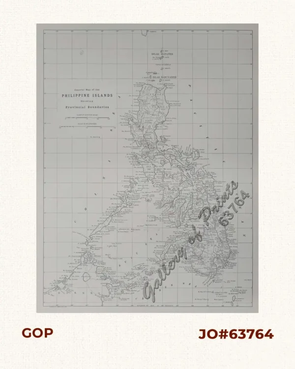 General Map of the Philippine Islands Showing Provincial Boundaries