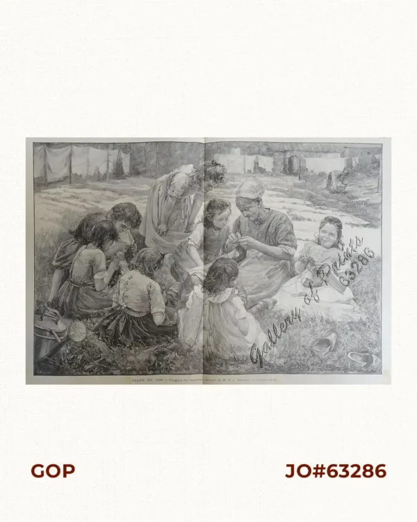 Salon de 1898 - Pendant les vacances, tableau de M. P.-J. Dierckx. [During Vacation…]