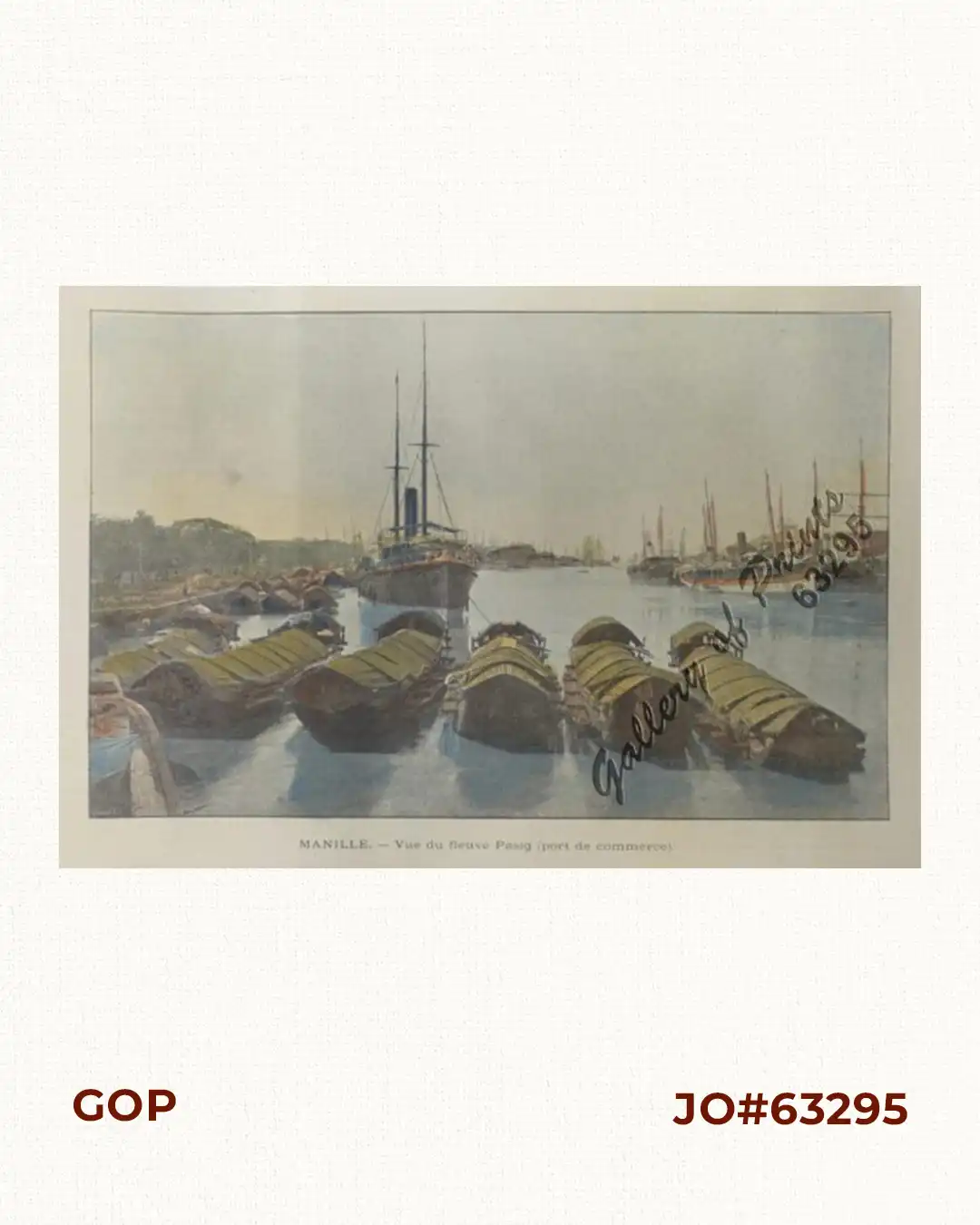 Manille - Vue du Fleuve Pasig (port de commerce).