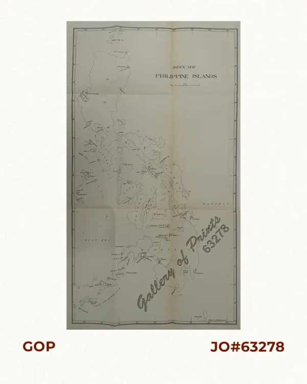 Index Map  Philippine Islands