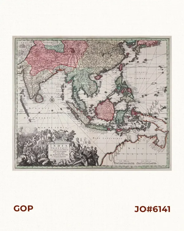 India Orientalis, cum adjacentibus insulis nova delineatione