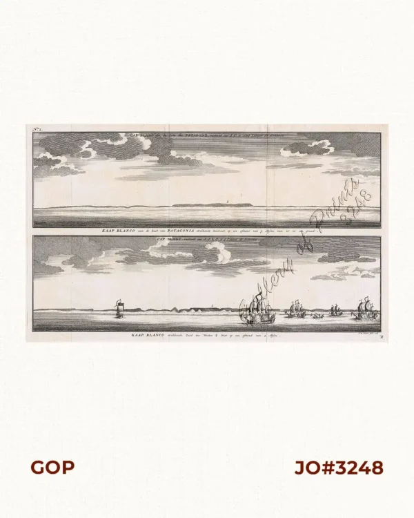 1. Cap Blanc sur la Cote des Patagons,… Kaap Blanco aan de kust van Patagonian… 2. Cap Blanc, restant au S.O. …. Kaap Blanco strekkende Zuid len ….