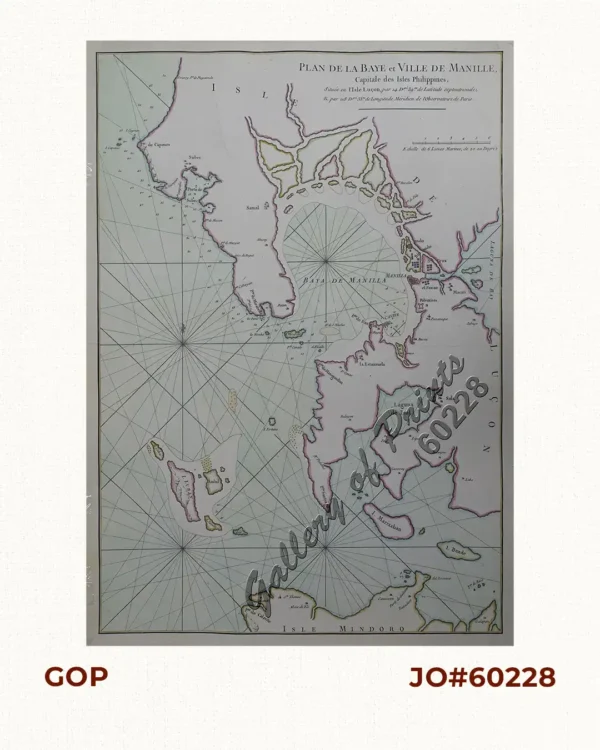 Plan de la Baye et Ville de Manille Capitale des Isles Philippines, Située en l'Isle Luçon . . .