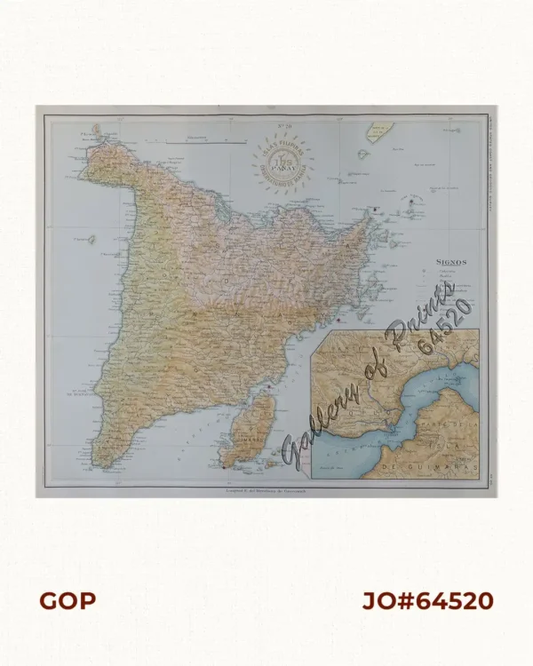 Isla de Panay  pl. 20 (Antique, Capiz, Iloilo, Guimaras ............with inset of Guimaras Strait)