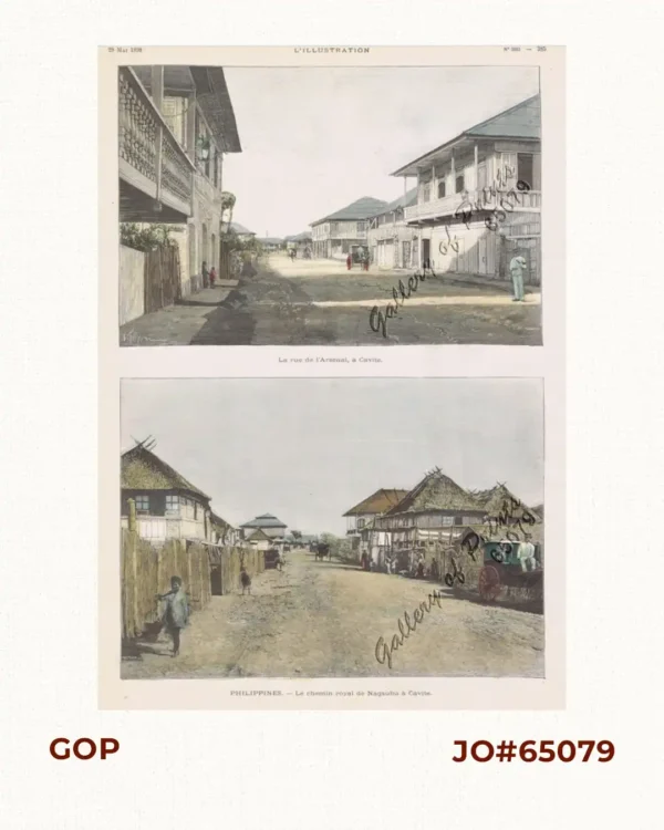 1) La rue de l'Arsenal, à Cavite.  2) Le chemin royal Nagsubu à Cavite [Royal Road…]