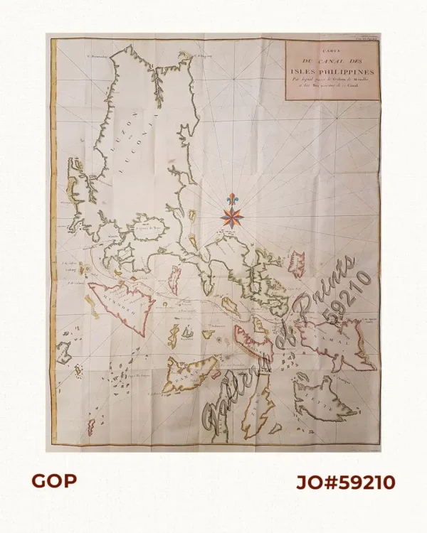 Carte du Canal des Isles Philippines par lequel passe le Galion de Manille et les Iles voisines de ce Canal [A Chart of the Channel in the Philipine Islands Through which the Manila Galeon passes, and the Islands Visbile in that Channel]