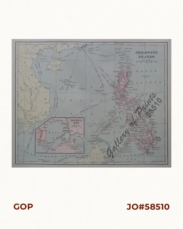 Philippine Islands. inset: Manila Bay