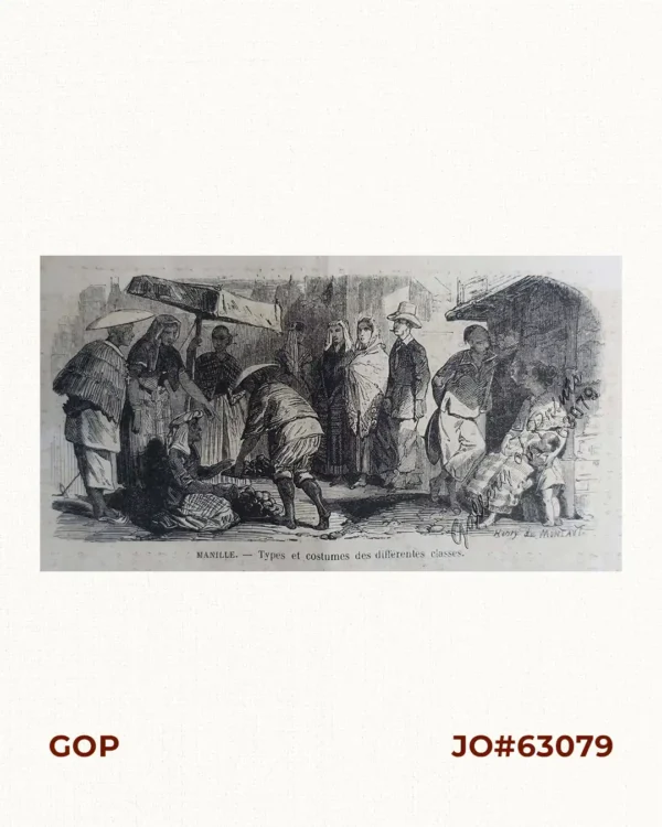 Manille: Types et Costumes des differentes classes.