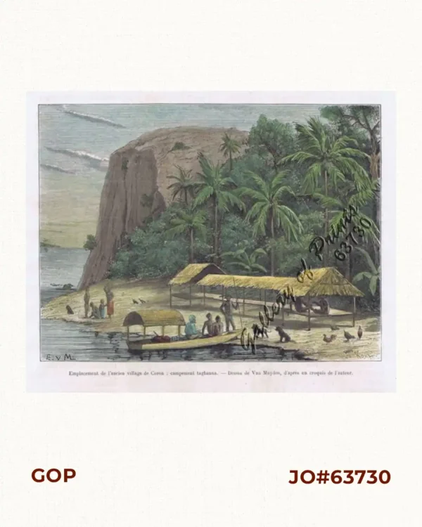 Emplacement de l'ancien village de Coron: campement tagbanua.