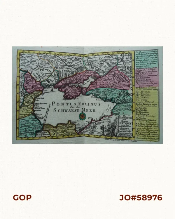 Die Europaeische oder Kleine Tartarey nebst den Angraenzenden Laendern Augsburg bey Iohan Mich. Probst