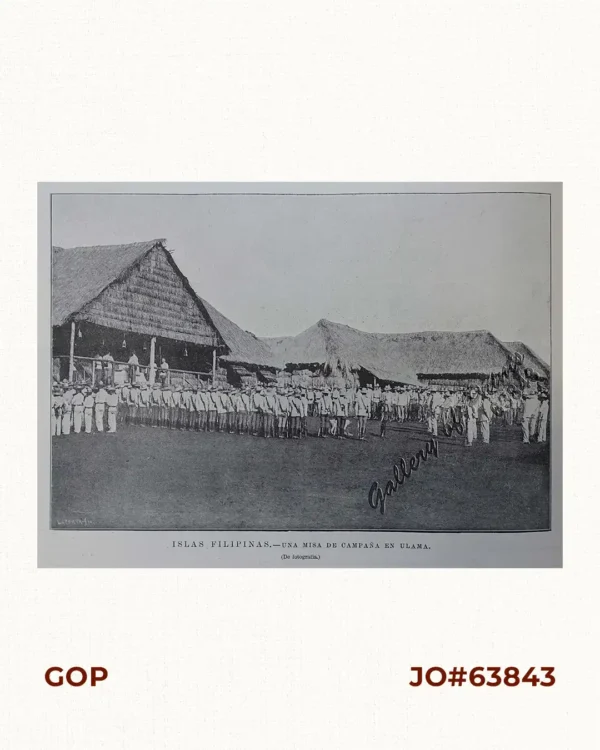 Islas Filipinas. - Una Misa de Campaña en Ulama.