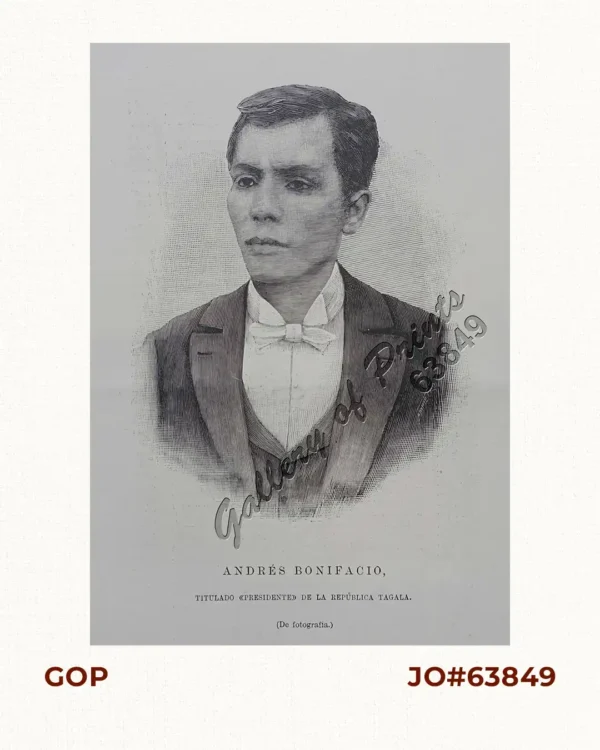 Andrés Bonifacio, titulado (Presidente) de La República Tagala.