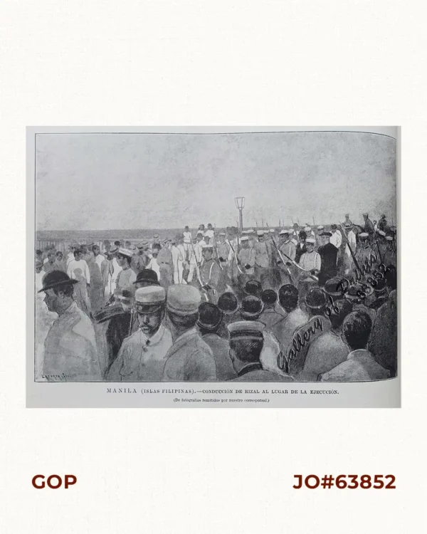 Manila (Islas Filipinas). - Conducción de Rizal al Lugar de la Ejecución.