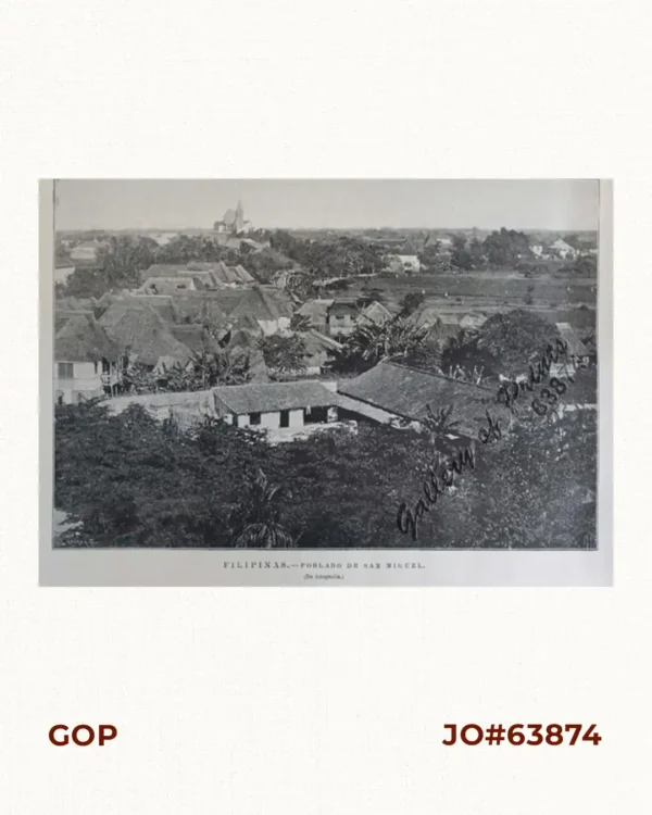 Filipinas. - Poblado de San Miguel.