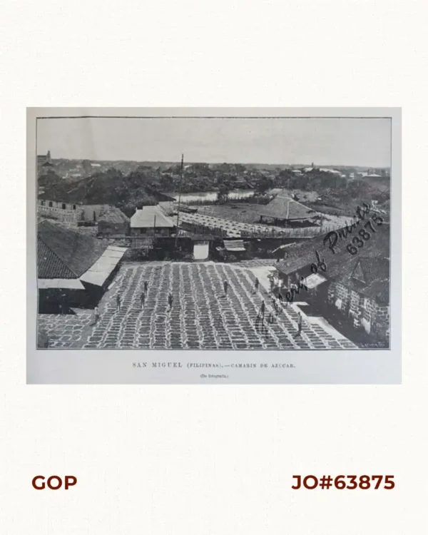 San Miguel (Filipinas). - Camarin de Azúcar. La República Tagala. [Sugar Preparation Area]