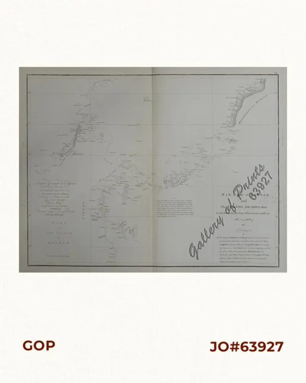 A Mar of part of Borneo & The Sooloo  [sic] Archipelago: Laid down chiefly from Observations made in 1761, 2, 3, and 4.
