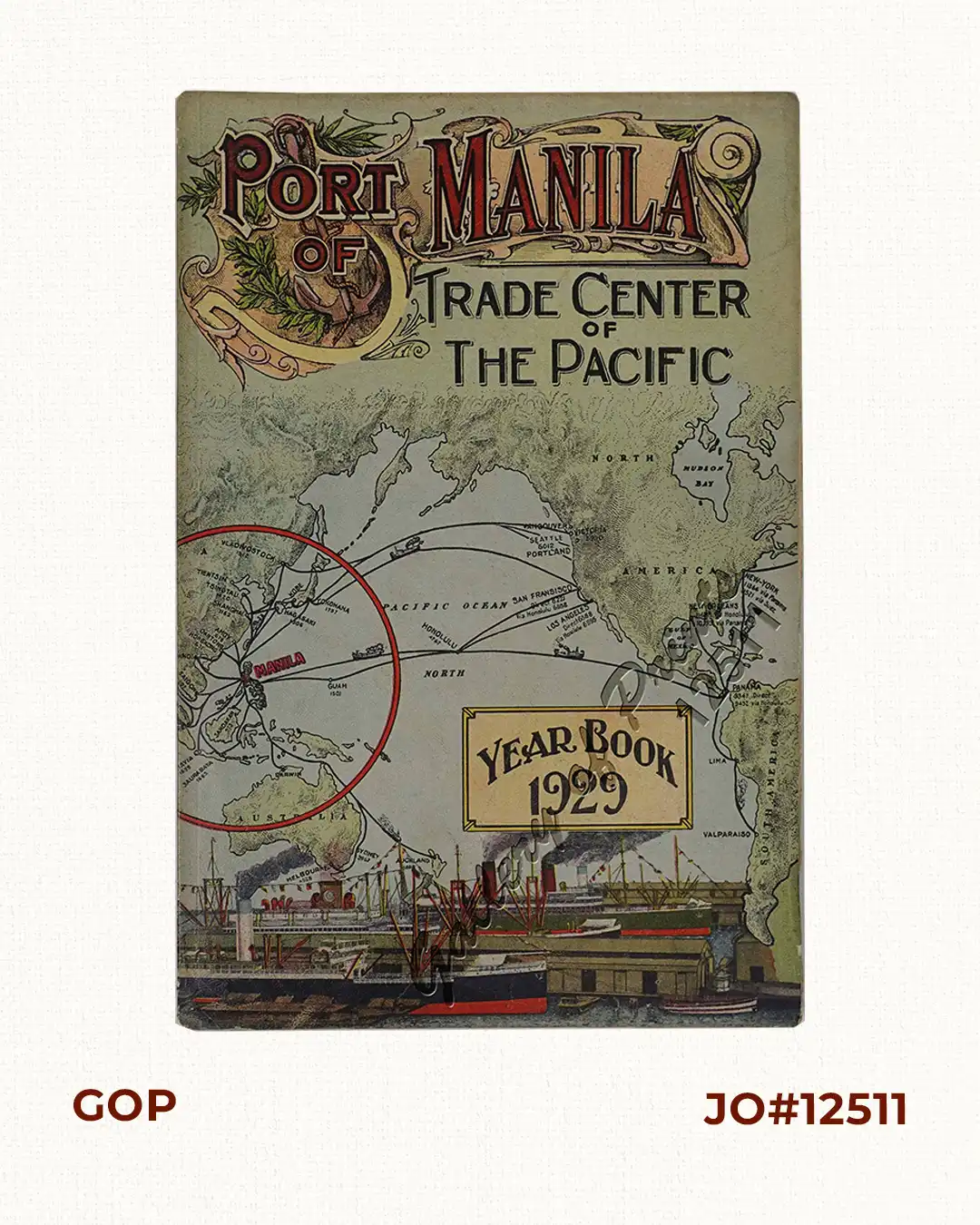 Port of Manila, Trade Center of the Pacific Year Book 1929