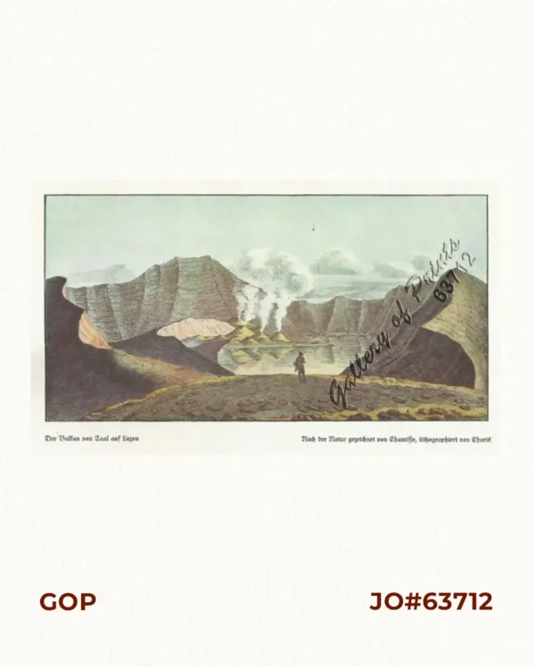 Der Vulkan von Taal auf Luzon